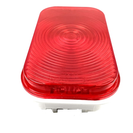 Truck-Lite Super 45, Incandescent, Red, Rectangular, 1 Bulb, Stop/Turn/Tail, PL-3, 12V 45202R3